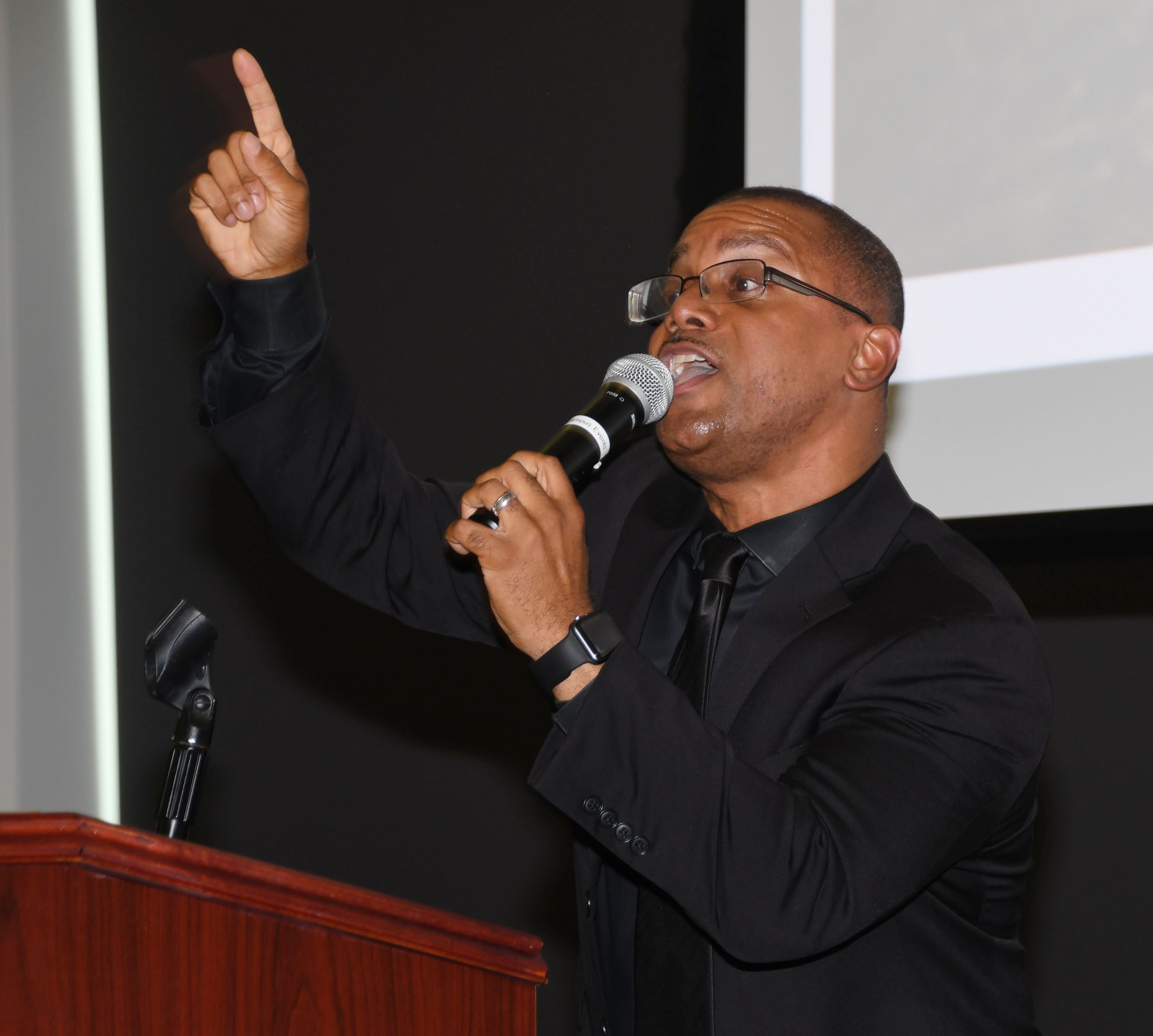 Rev. Patrick Clayborn capitivated the gathering with his dynamic keynote message on "Peace"