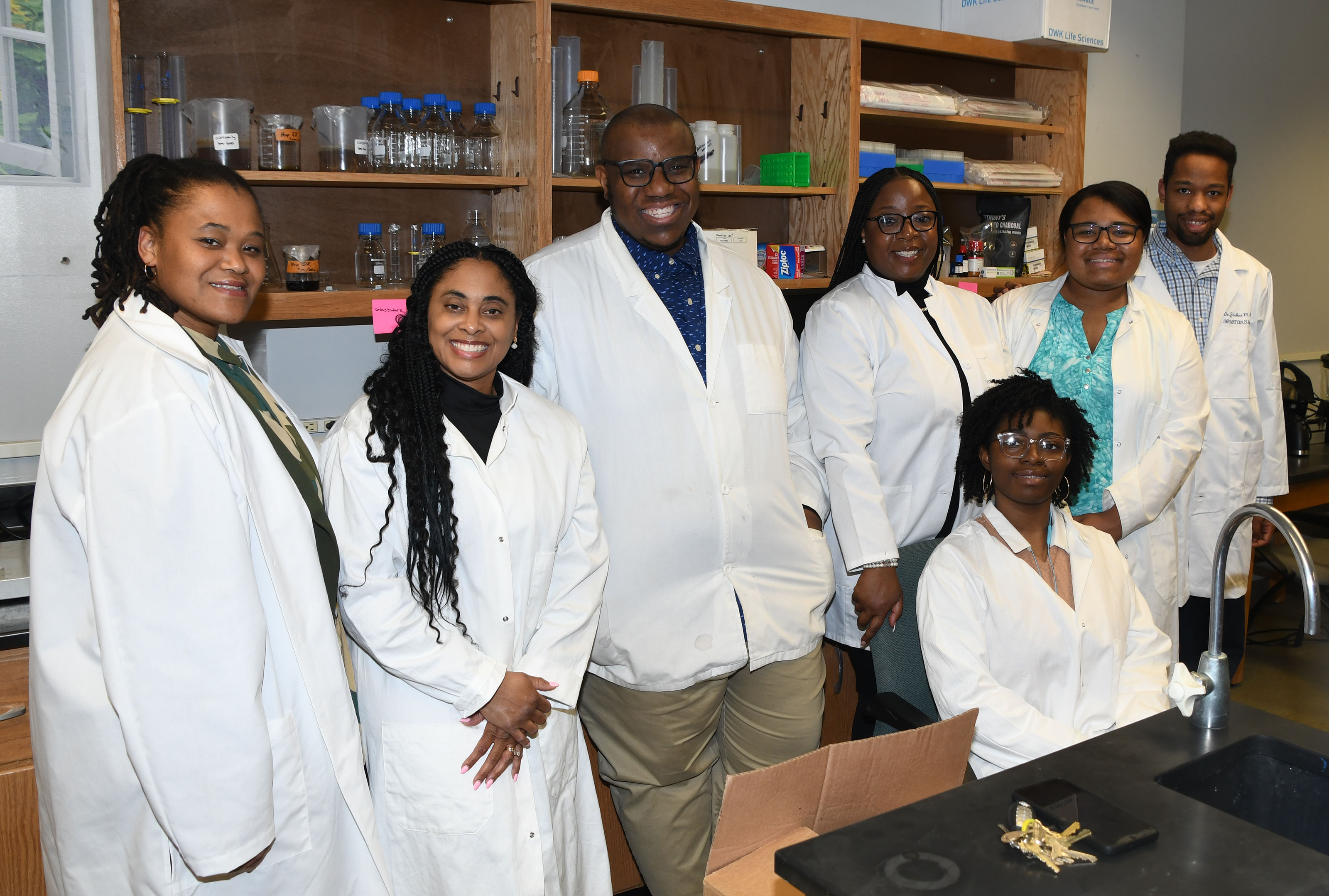 Dr. Milligan and her Water Lab Analysis Team