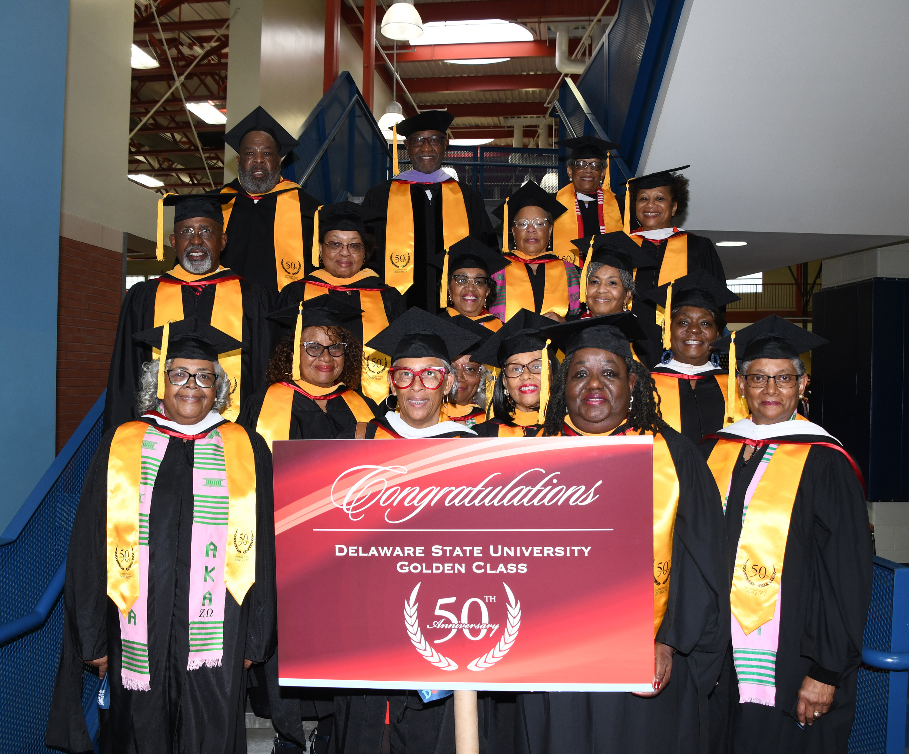 Members of the Class of 1972 showed up at the Undergraduate Commencement. 