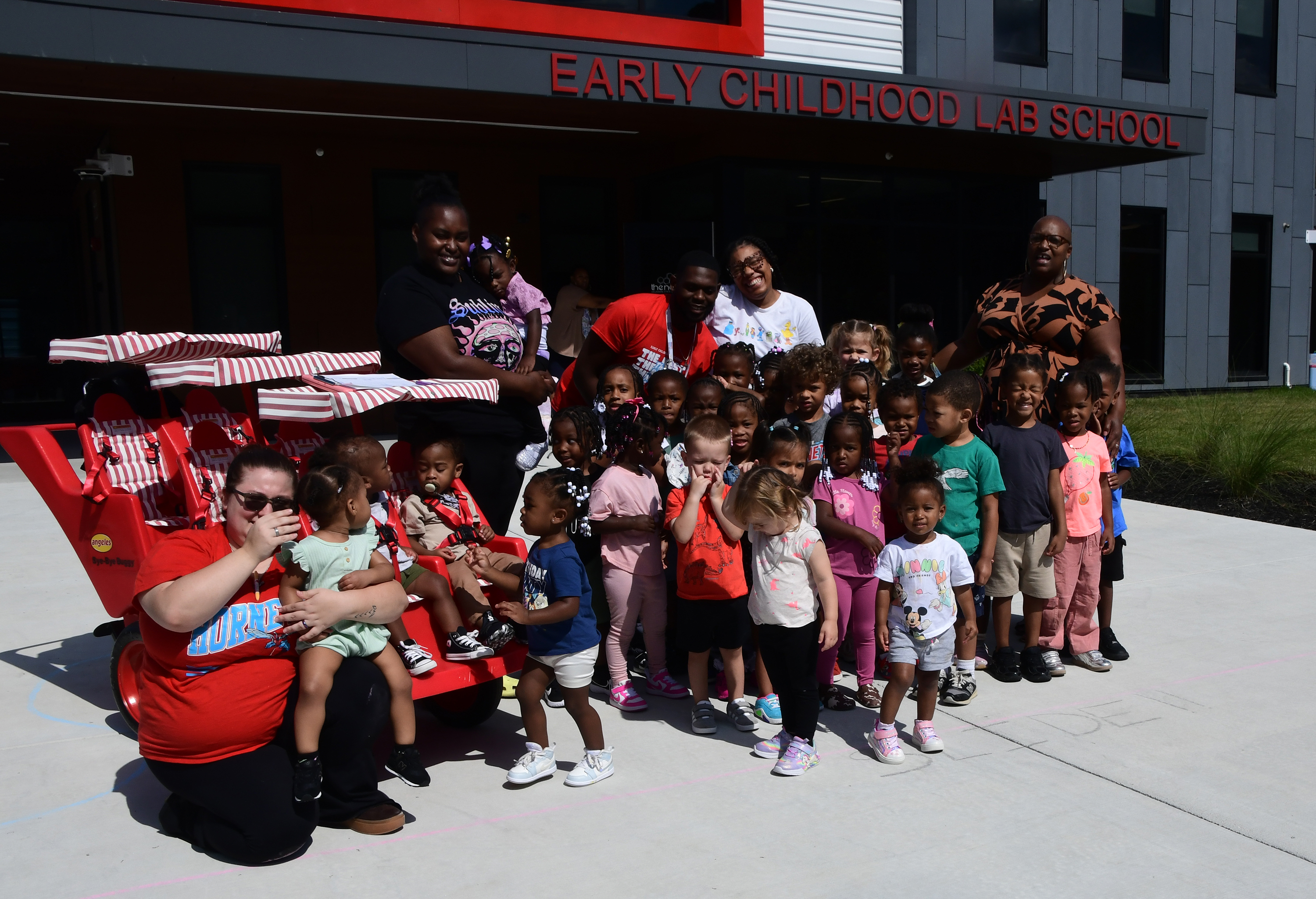 The children of the Early Childhood Lab School occupy the building's entire first floor.