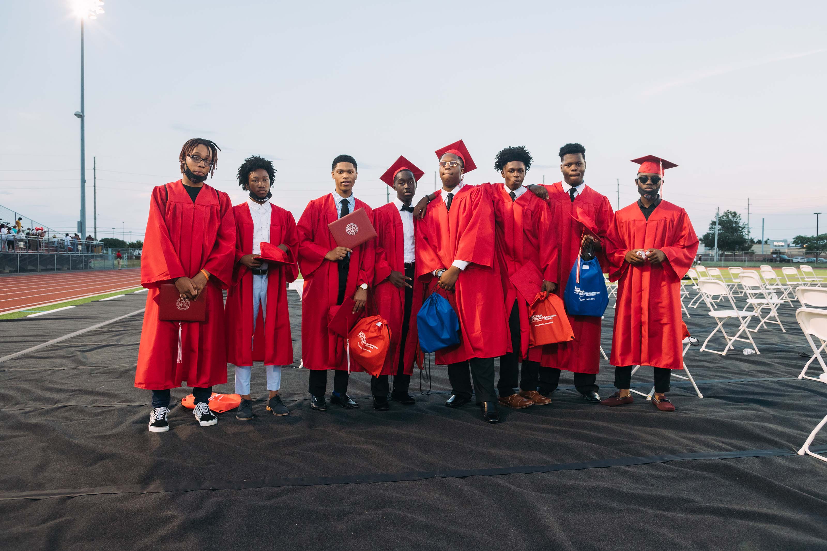 Seven men of the ECHS Class of 2020.