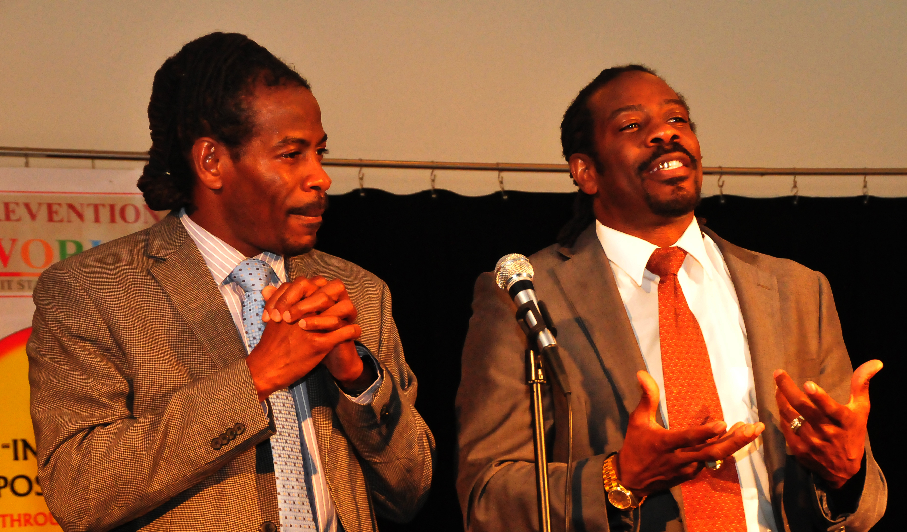 Twin Poets Al Mills and Nnamdi Chukwuocha 
