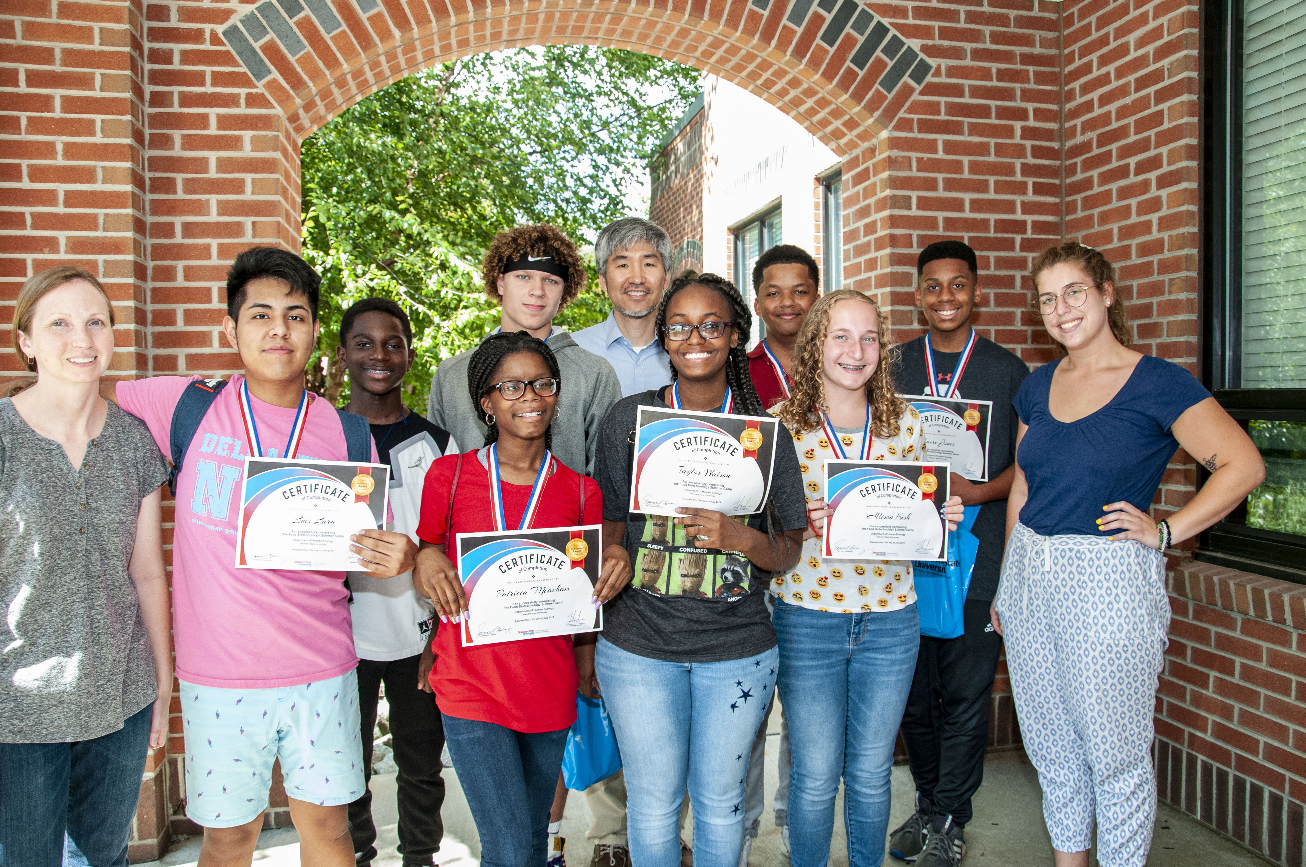 Food Biotechnology Summer Camp participants