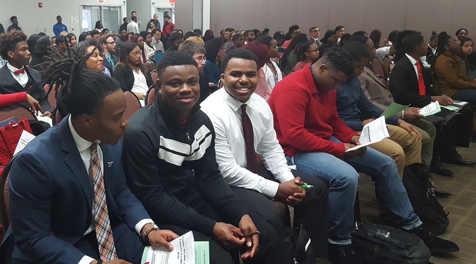 Students attending the Public Health and Fitness Leader’s Day