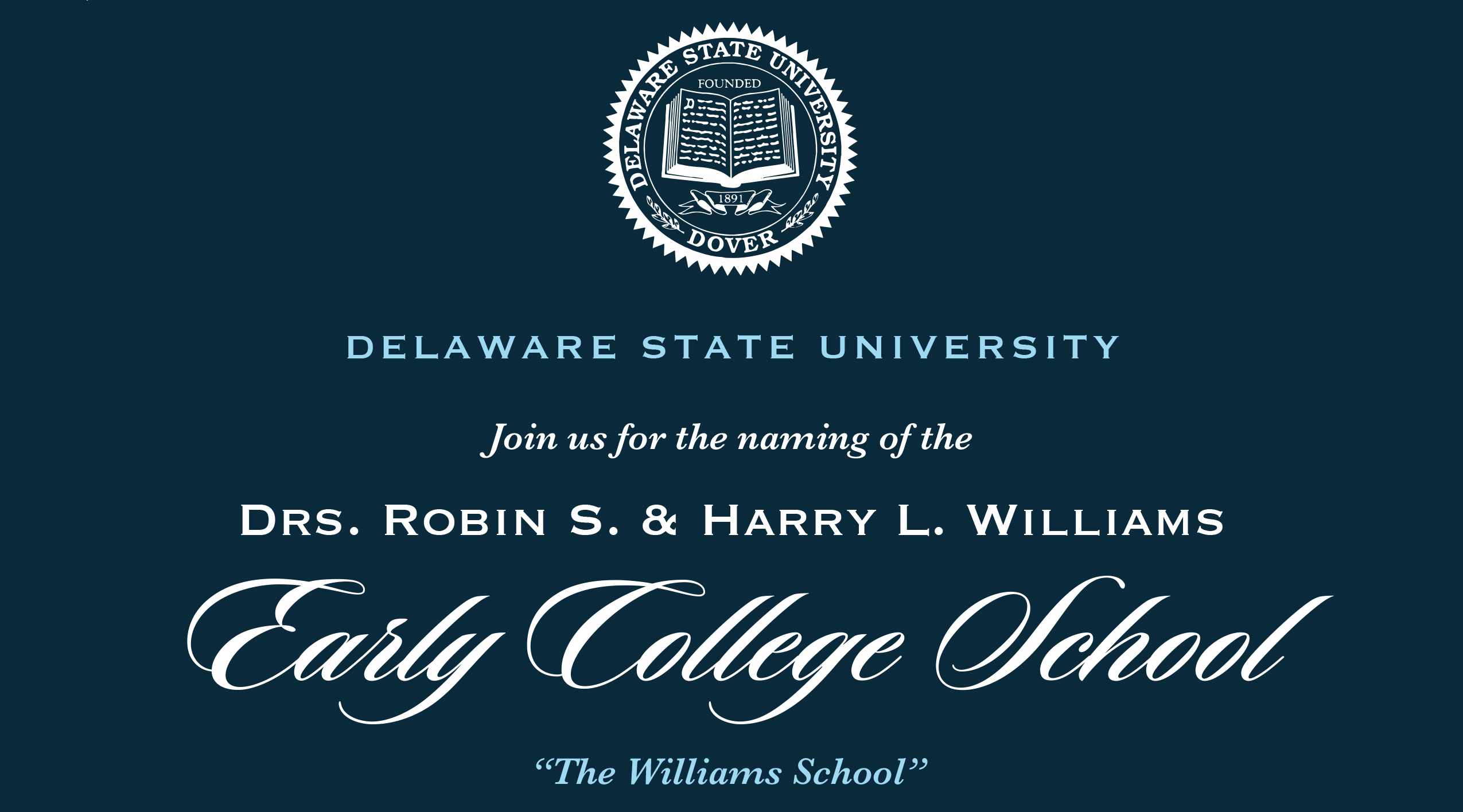 Early College School naming ceremony