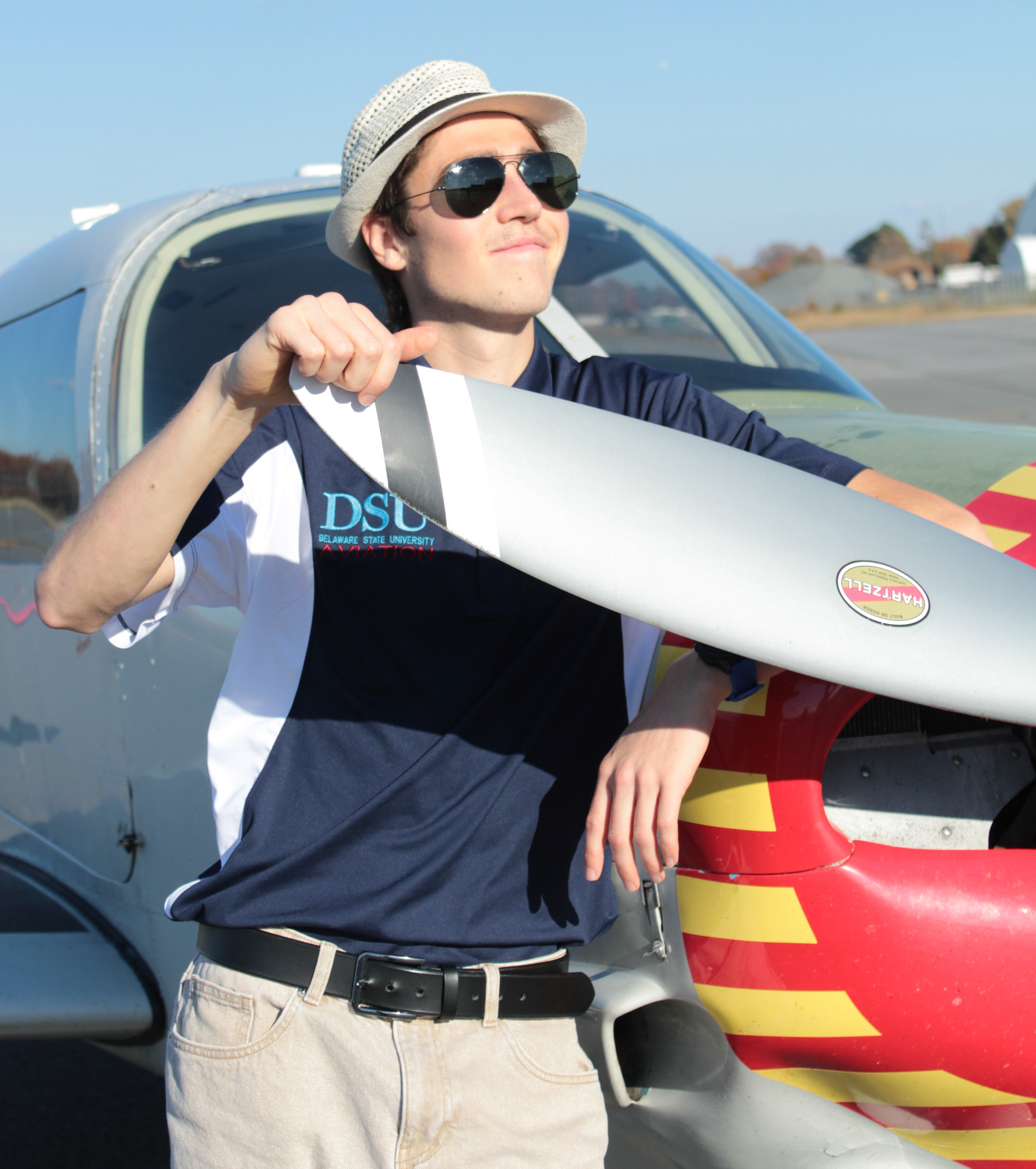 Marian Drazan, an Aviation student from the Czech Republic, says DSU is his second home.