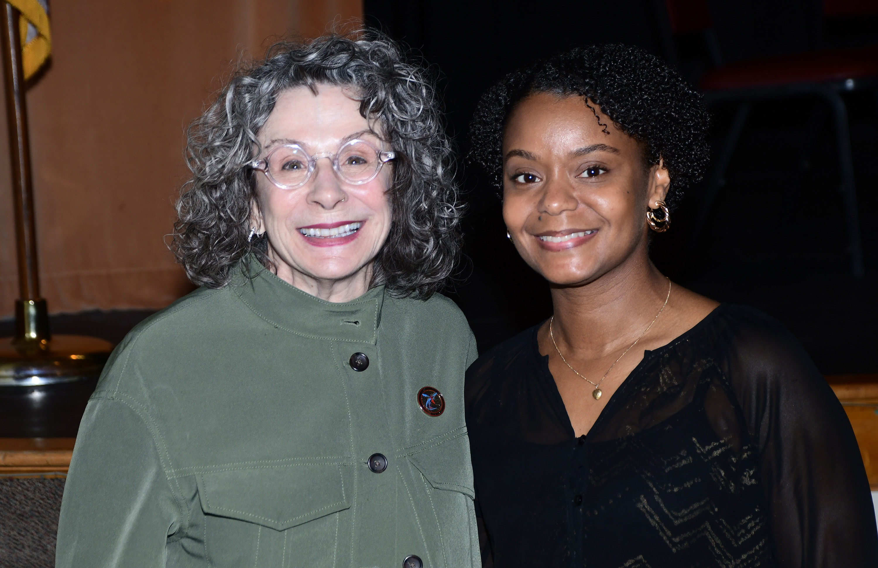 Dr. Eleanor Kiesel, Assoc. Dean of the DSU College of Health & Behavioral Sci, poses with keynote speaker Dalissy Washington.