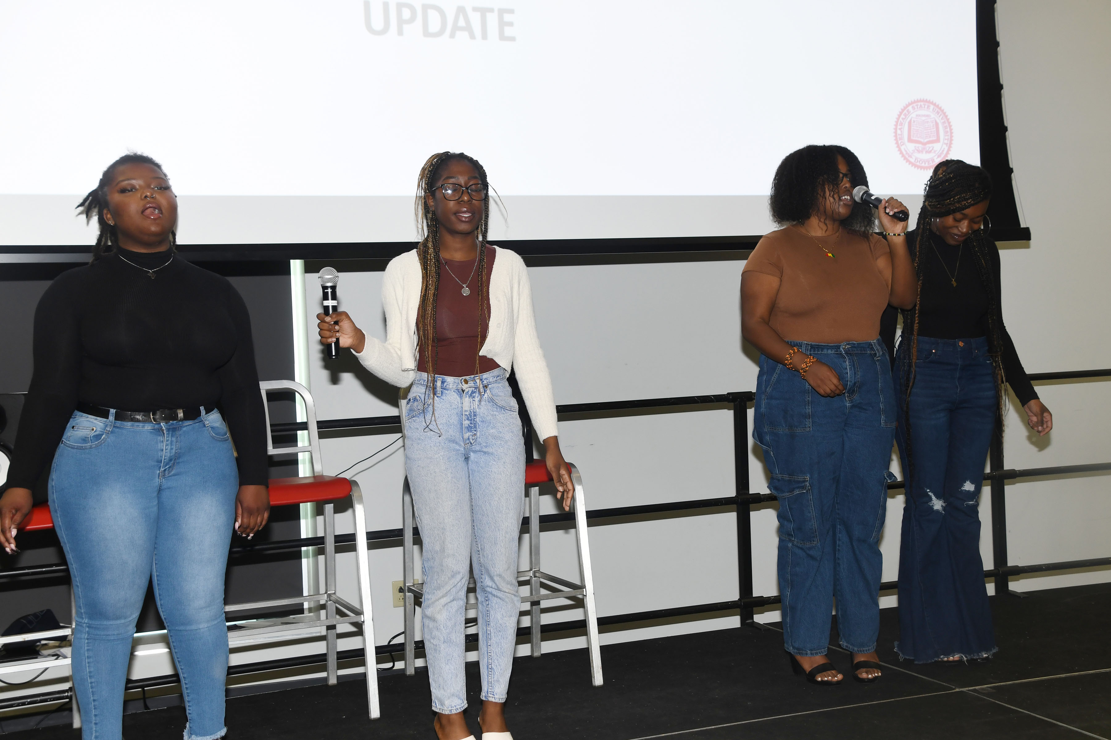 WEST (When Everyone Stands Together) from the University Music Program performed a song during the Conference.