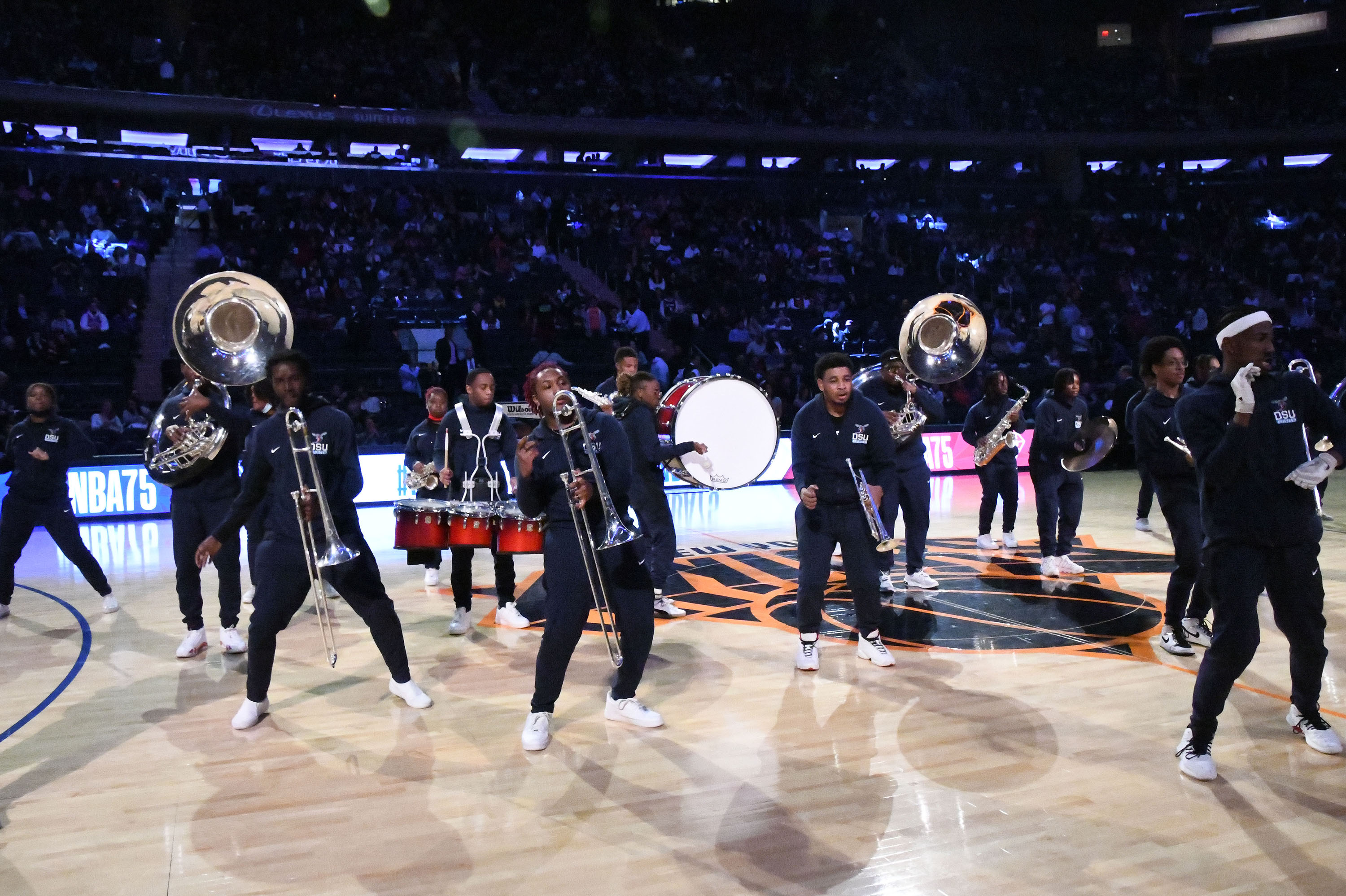 The Approaching Storm Band played and danced into the heart of the sellout crowd.