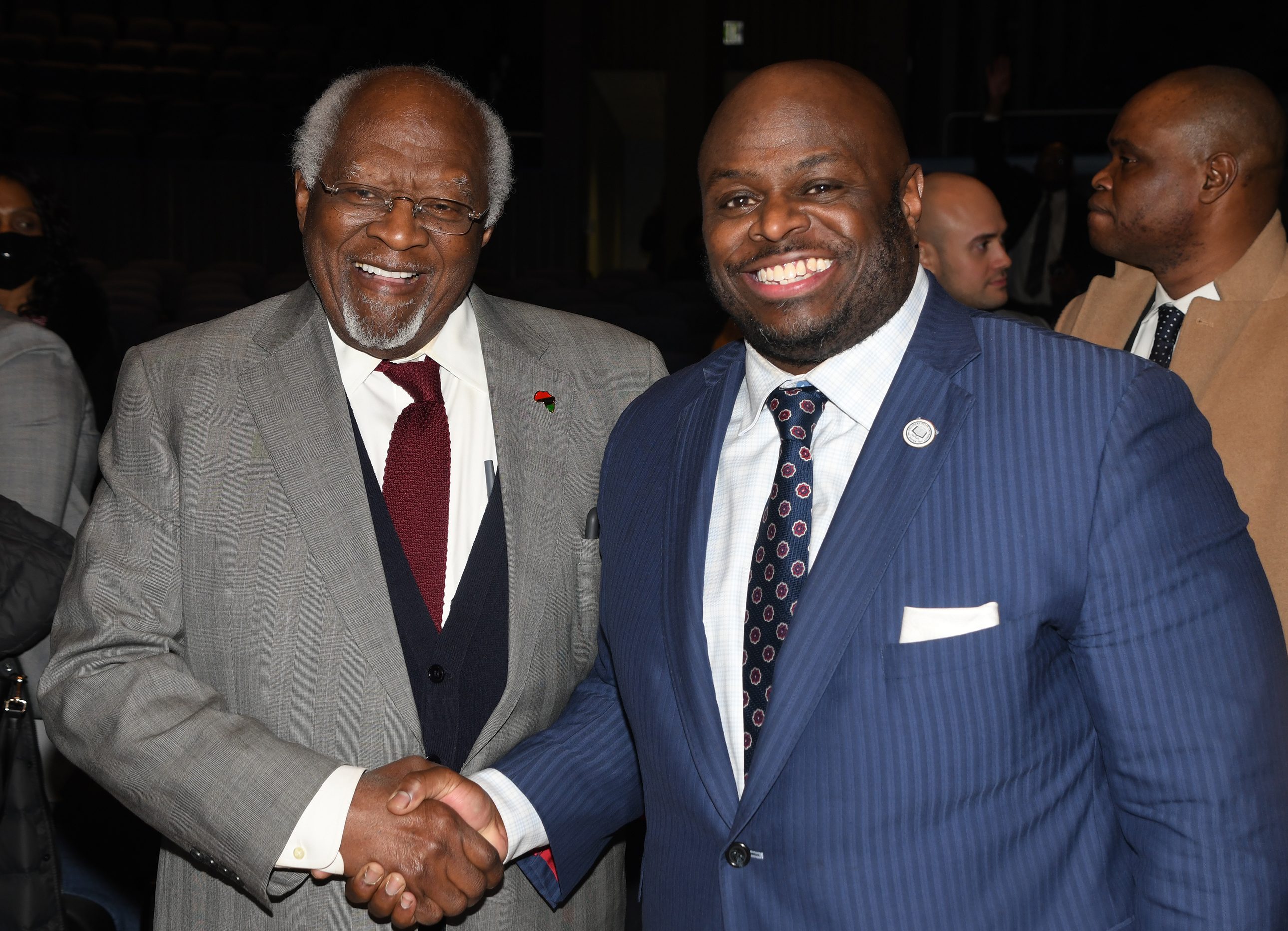 Dr. Julius Garvey and University President Tony Allen