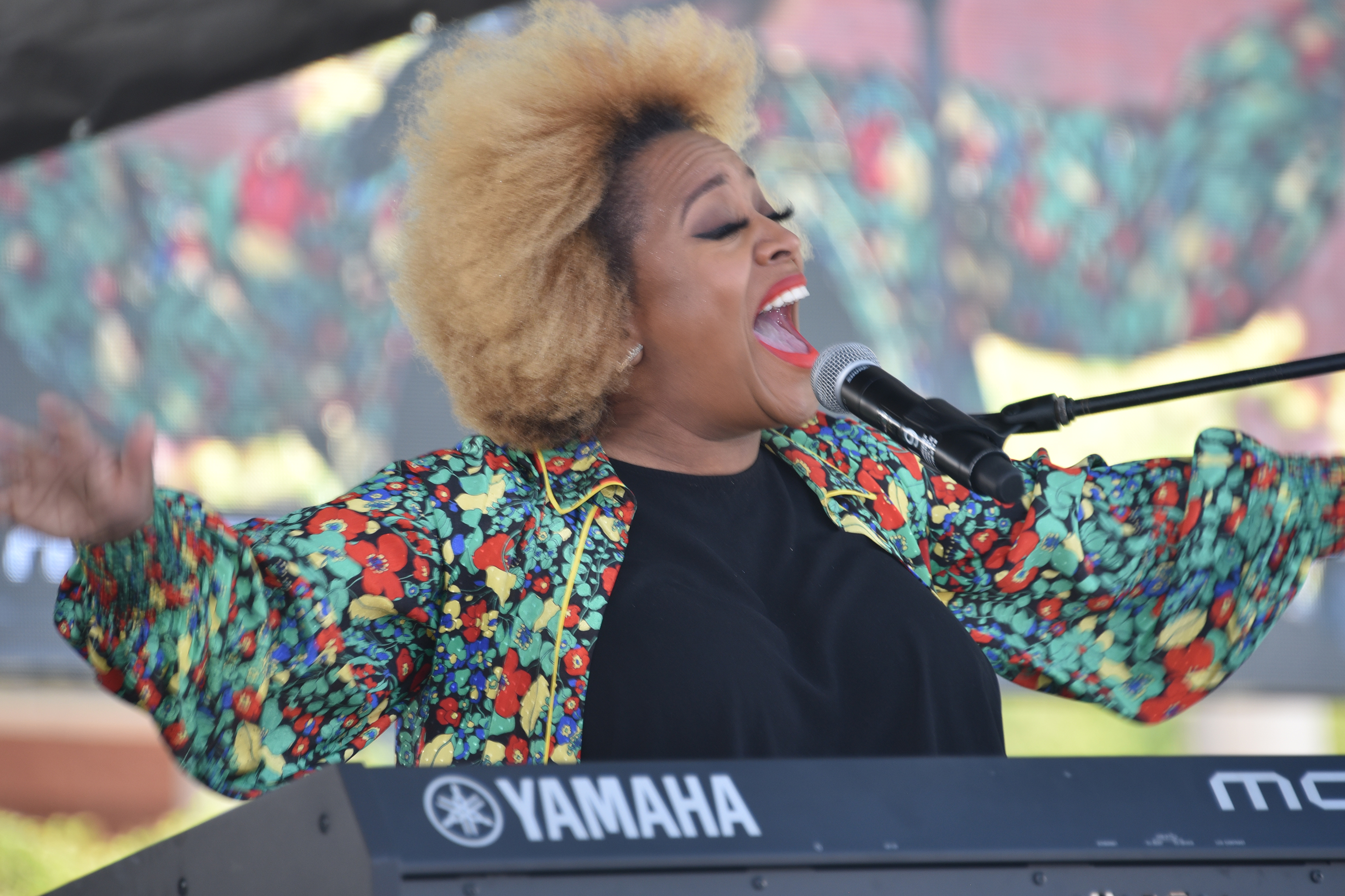 Recording artist Avery Sunshine provided soulful music vocals during the celebration.