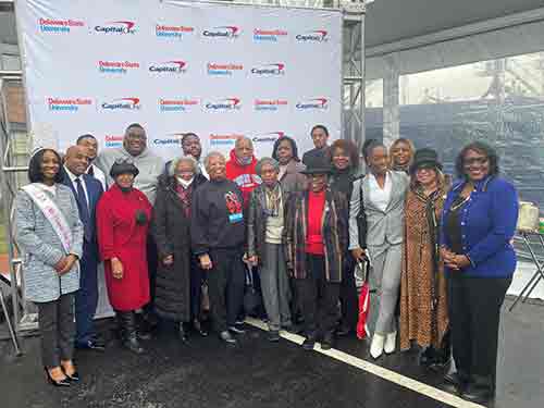 A number of Delaware State University alumni showed up to celebrate the new DSU Riverfront.