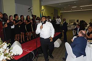 The DSU Concert Choir provided moving music during the Prayer Breakfast.