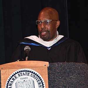 Convocation speaker Matthew  W. Horace, DSC class of 1985.