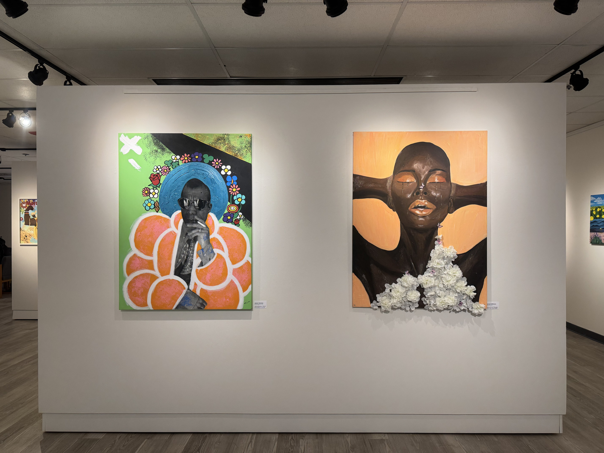 (L-r) James Harmon, James Baldwin Tribute. Jannah Williams, Beauty in the Struggle.