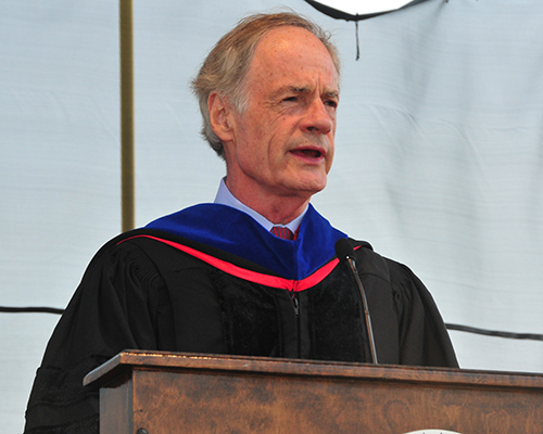 U.S. Sen. Tom Carper told the graduates that Commencement is not the finish line.