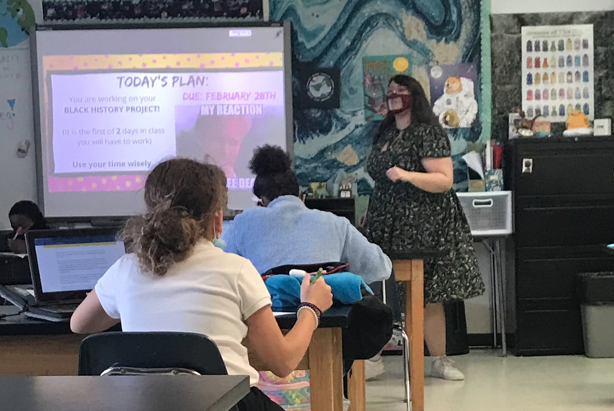 Katie Fry is now teaching a Woodbridge Middle School as a result of the ARTC Program.