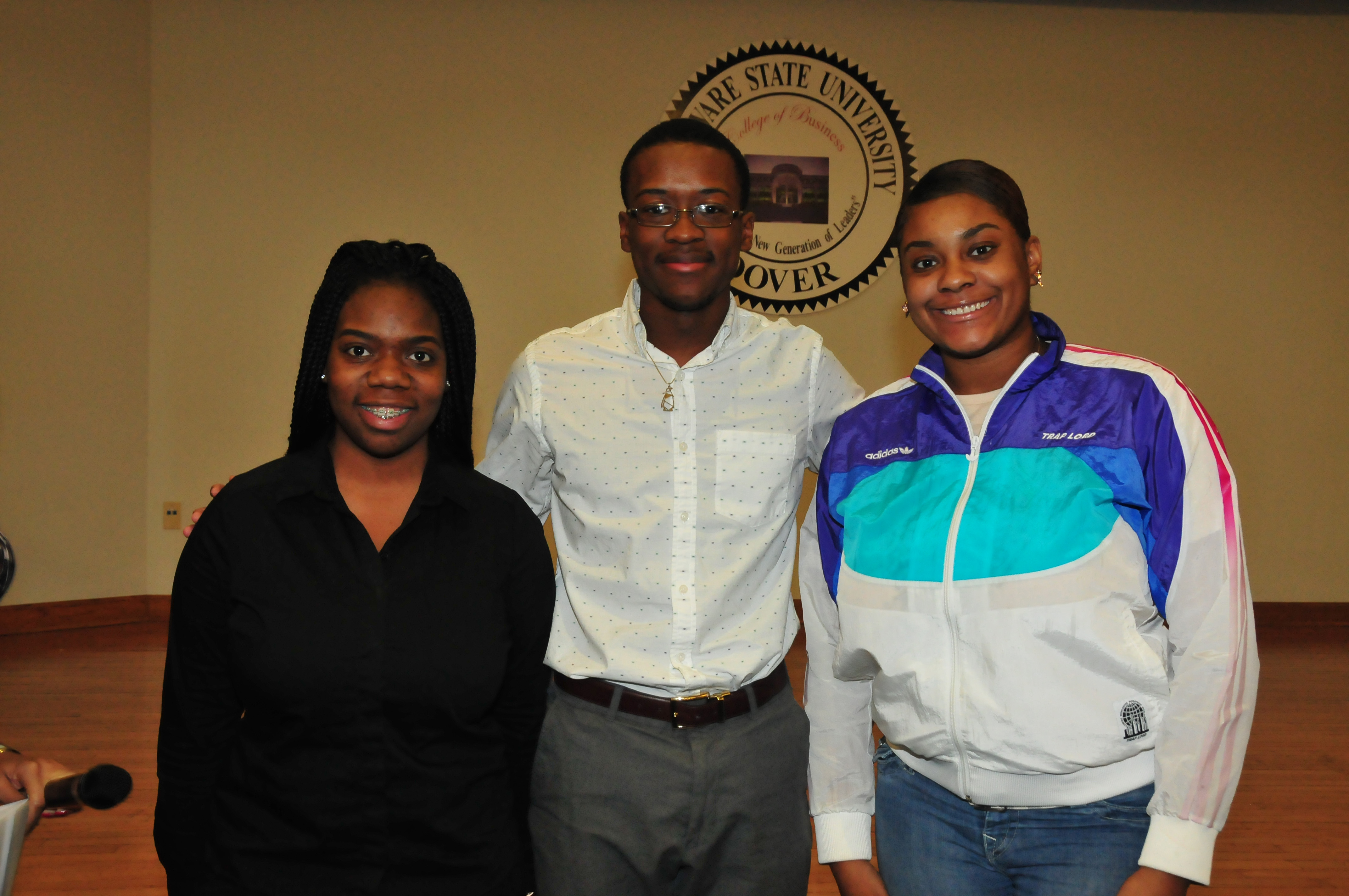  Aniyah Mays, Andrew Chambers and Tulia Mitchell.