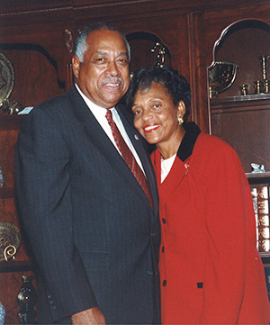 Dr. DeLauder and his wife Vermell.