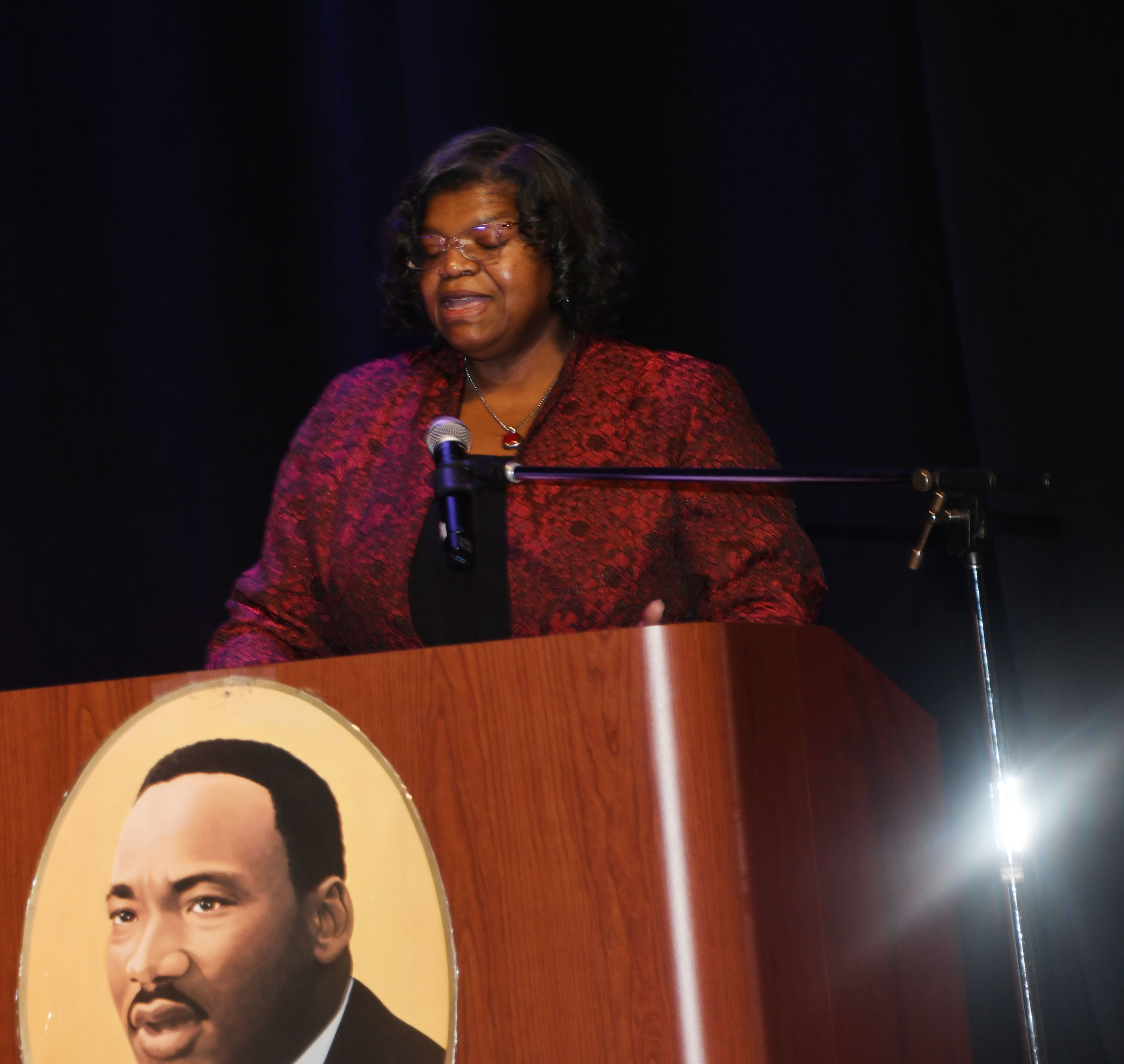 Del. Secretary of Labor Karryl D. Hubbad was the MLK Jr. Program's keynote speaker.