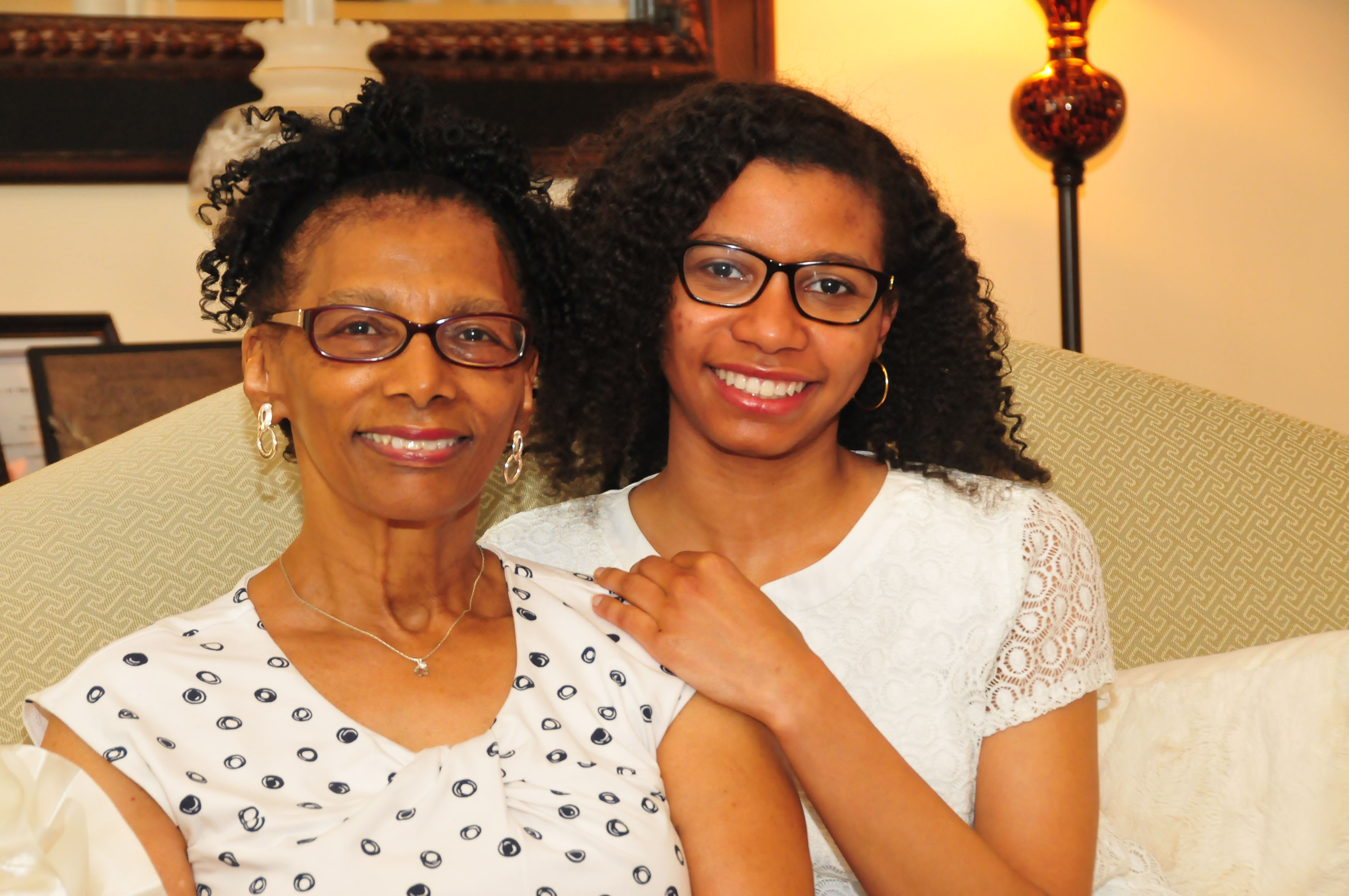 Louise Maull (l) will join her Class of 1968 classmates in celebration of the 50th anniversary of their graduation, while her granddaughter Jordan Saez will culminate her summa cum laude undergraduate journey with a Bachelor of Science in Elementary Education.