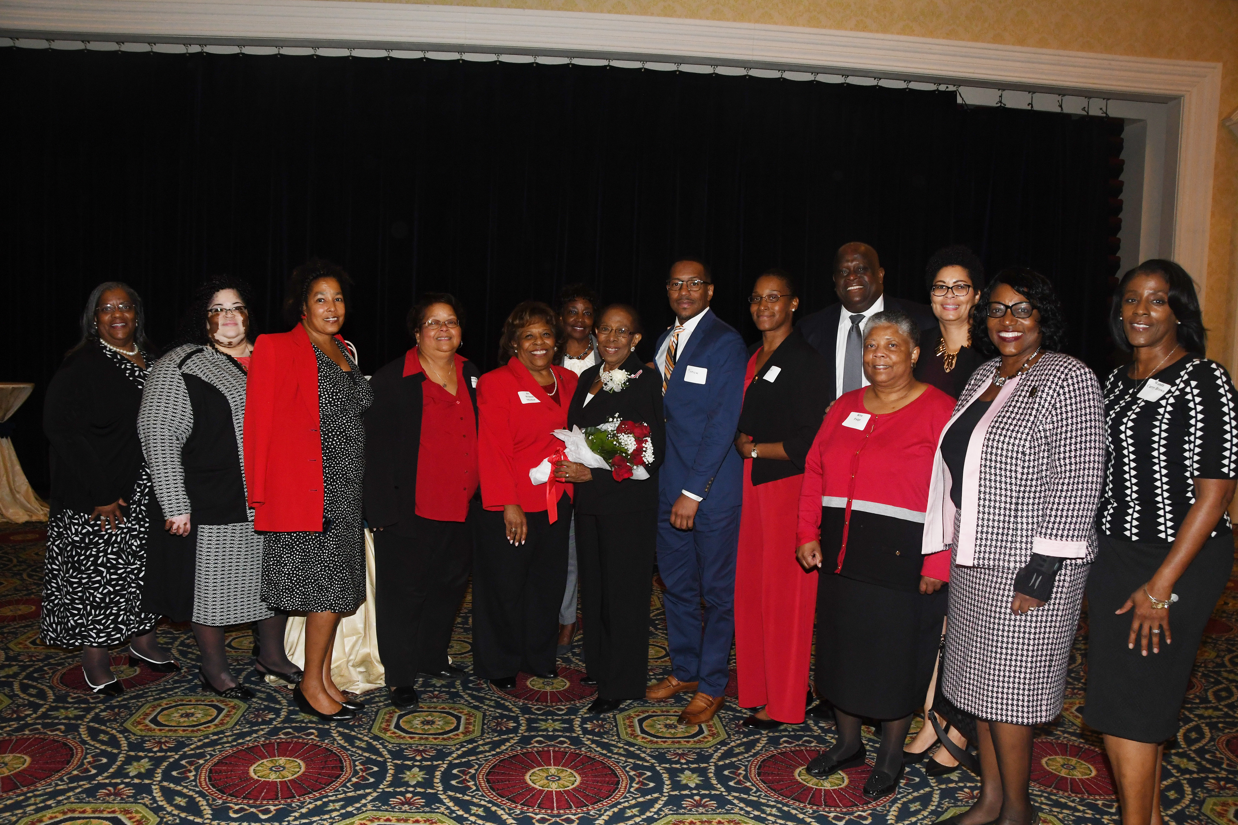A healthy contingent of the Delaware State University community showed up to witness alumna Dr. Reba Hollingsworth's induction into the Hall of Fame of Delaware Women during a ceremony at Dover Downs Hotel & Casino.