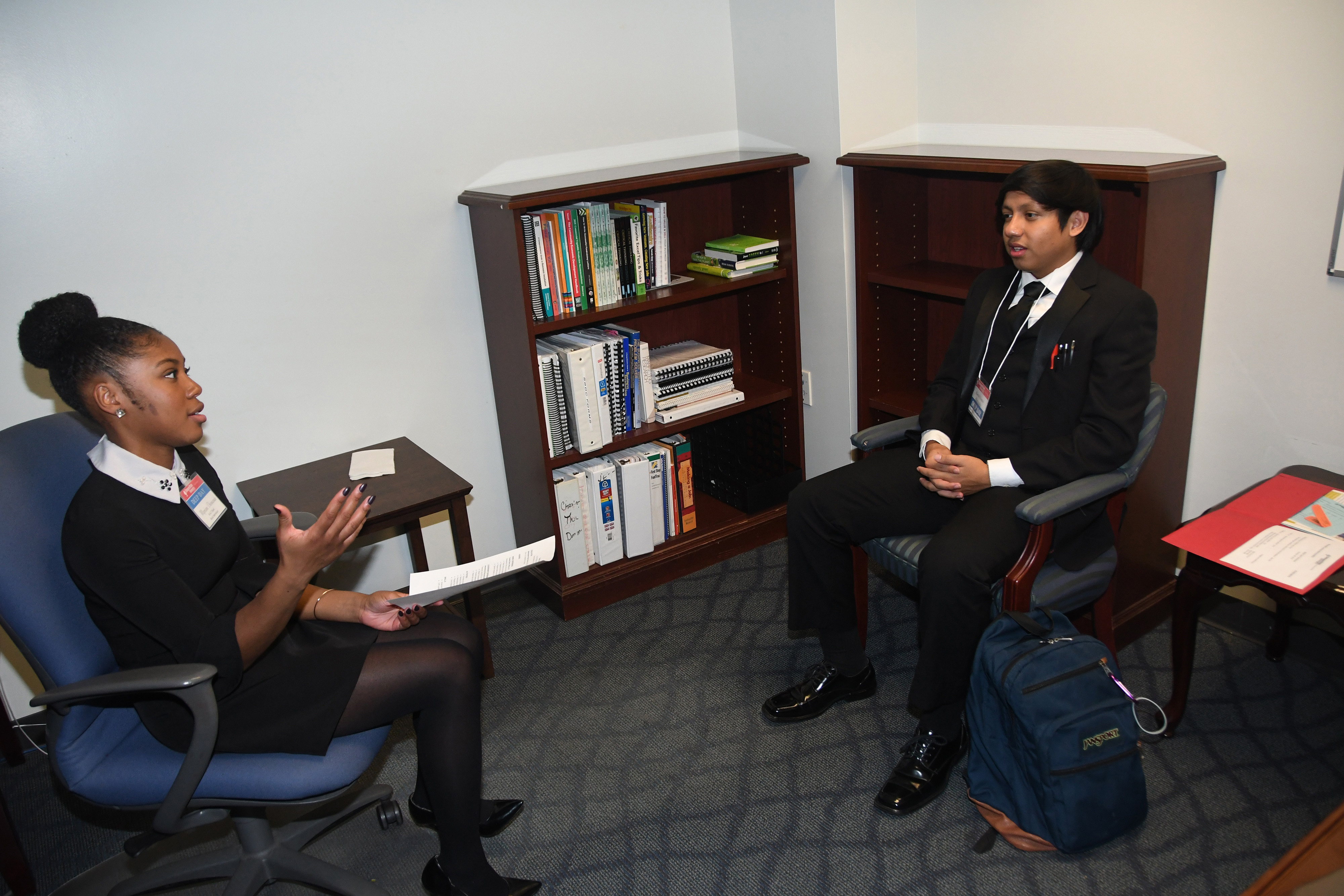 Mock interviews were one of the preparatory elements of the College of Business' annual Deep Day.