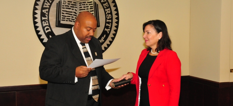 Kathy McGuiness Sworn in as New DSU Board Member