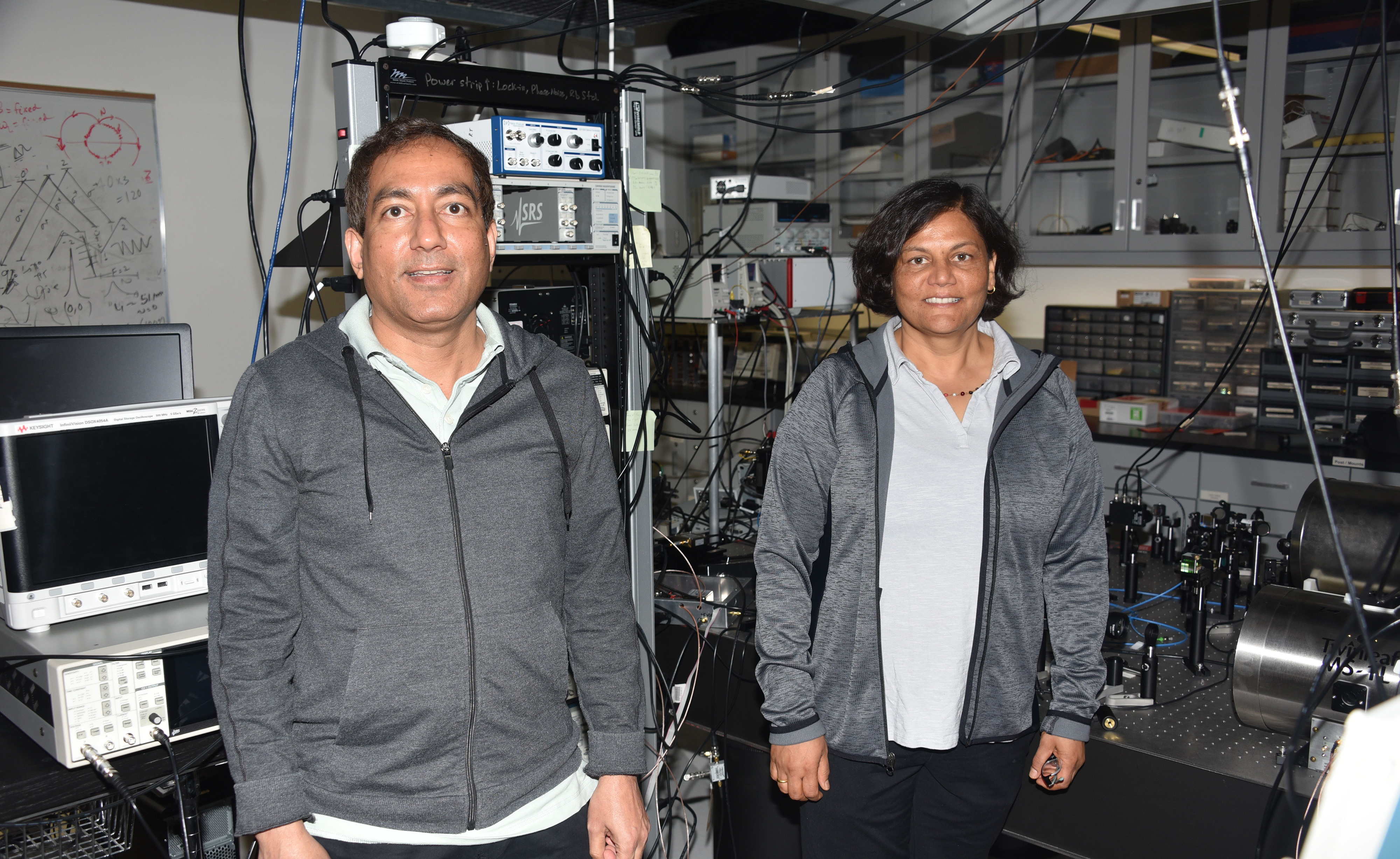 Dr. Gour Pati and Dr. Renu Tripathi, both professors of physics and engineering, are the principal investigator and co-PI, respectively, of a $239,908 U.S. Department of Defense grant to develop a millimeter wave quantum sensing system.
