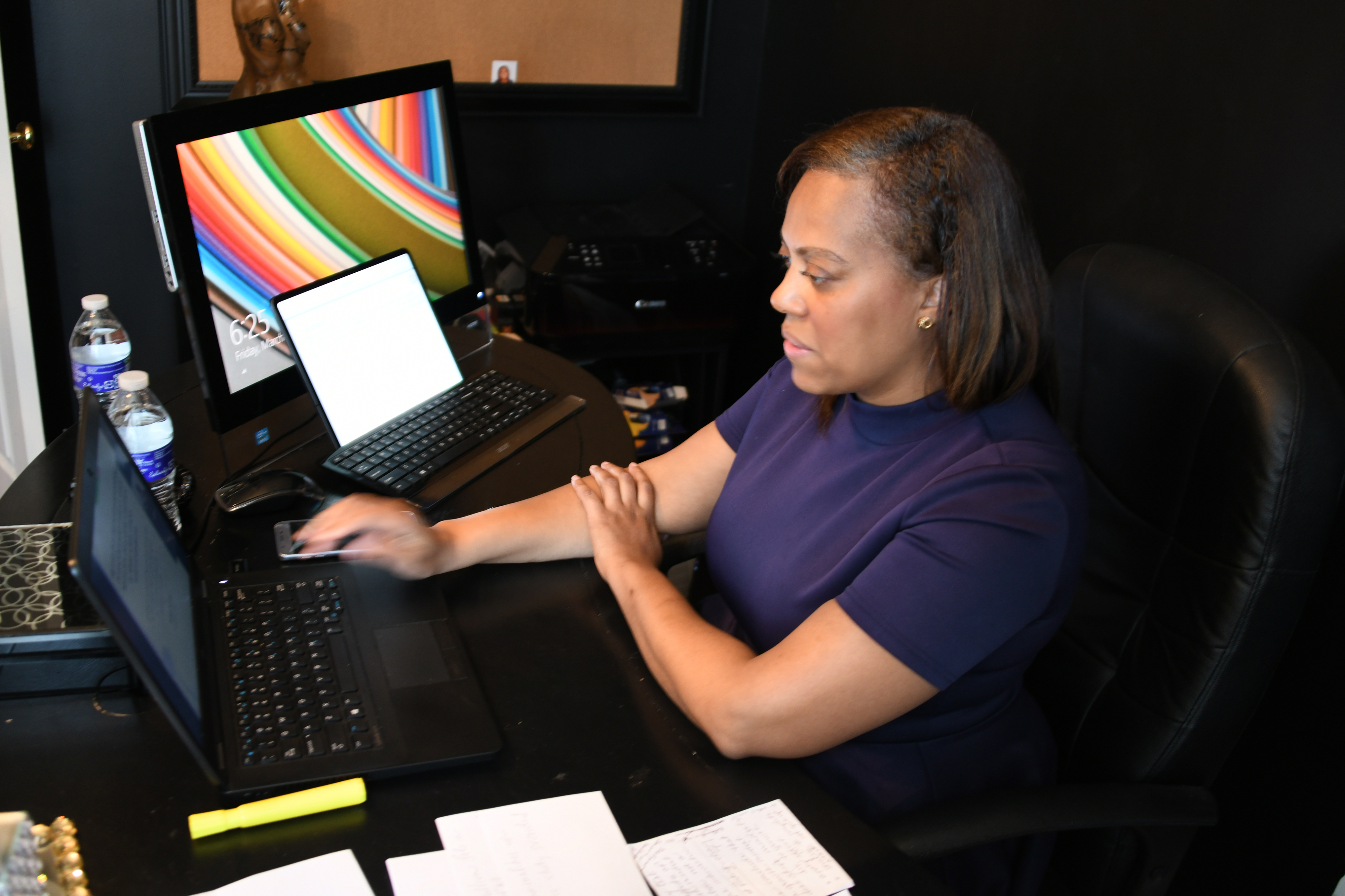 Varneka Baynard became the first-ever doctoral candidate at Delaware State University to give a virtual final dissertation presentation and defense. She gave her Ed.D. dissertation via video-conferencing.