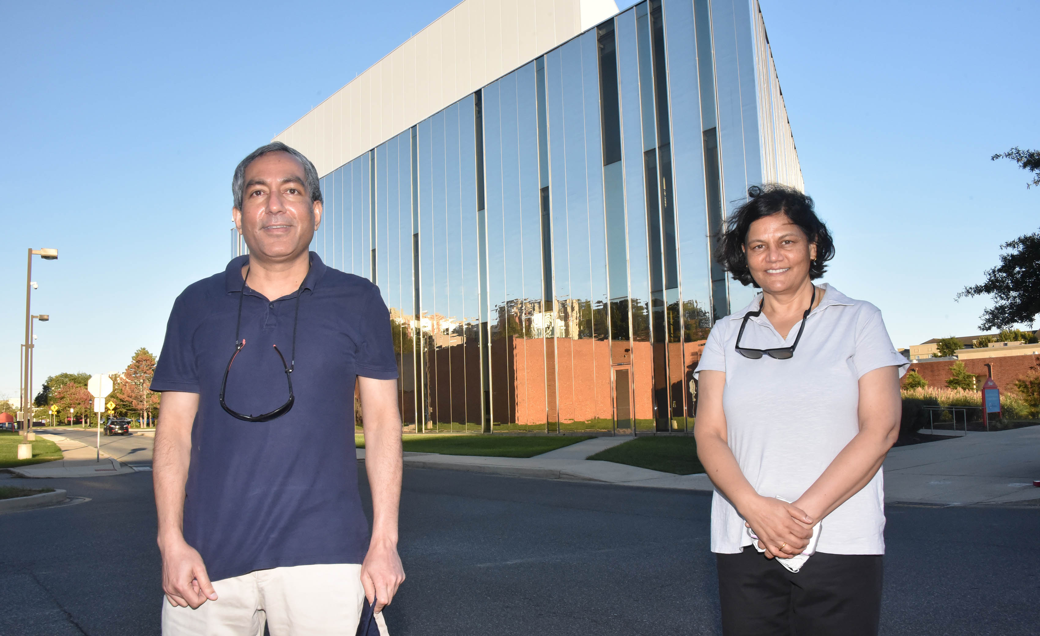 Drs. Gour Pati and Renu Tripathi are the co-directors of a new DoD Center of Excellence in Advance Quantum Sensing at the University, funded by a five-year $7.5 million Department of Defense grant. Not pictured are co-principal investigators are Dr. Deborah Santamore, Dr. Jun Ren, as well as Dr. Matthew Bobrowski, who is a senior key personnel member on the project.