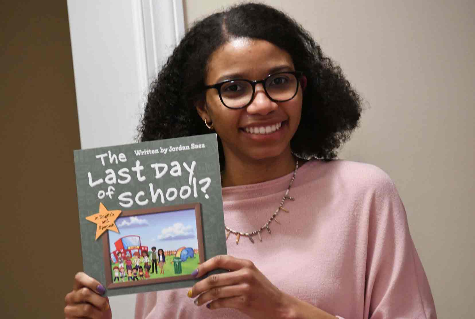 Jordan Saez, Class of 2018 and currently a Del State graduate student, has authored and published a children's book in English and Spanish about the last day of school before the pandemic shut classrooms down.