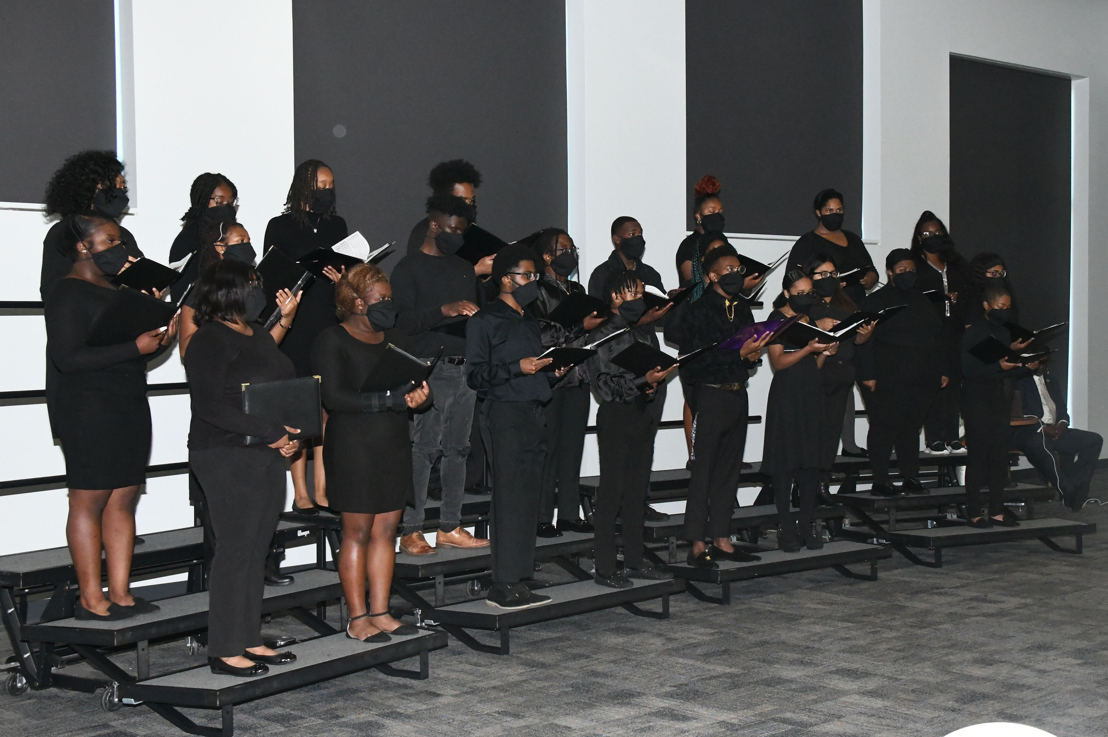 The Delaware State University Concert Choir performed four selections during the Prayer Breakfast.