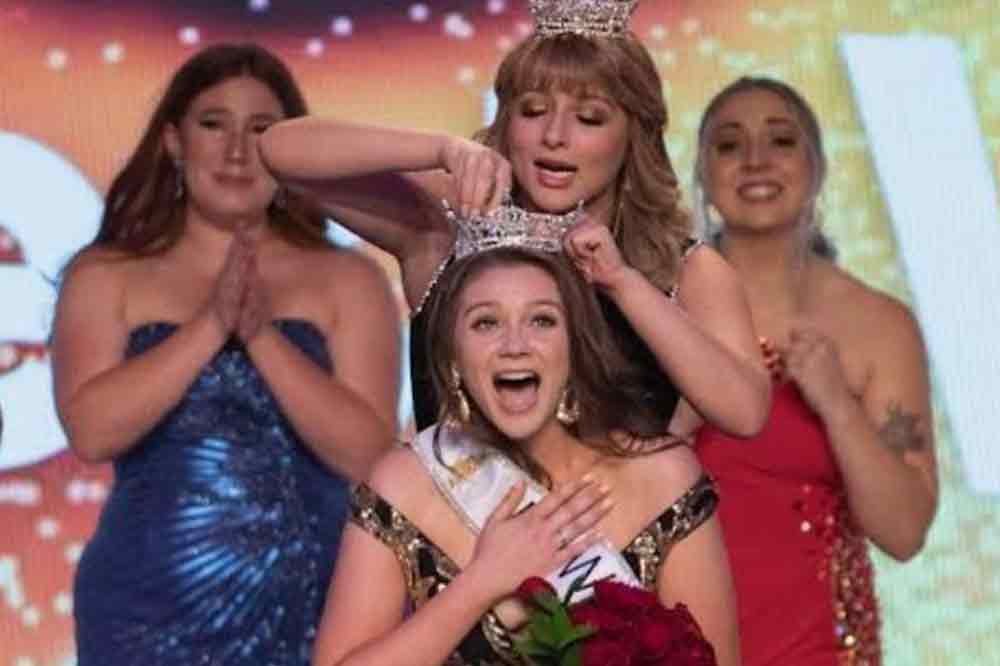 Elizabeth Lynch, Class of 2020, is shown recently being crowned as Miss West Virginia. The product of the Delaware State University Agriculture Program will compete later this year for the Miss America title.