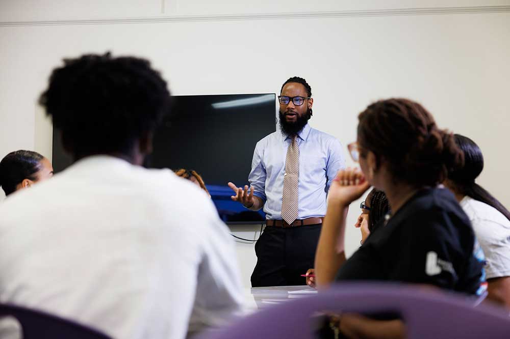 Darren Rainey, Education Department Program Manager for Recruitment and Retention of Diverse Educators, is leading efforts to produce more minority educators. 