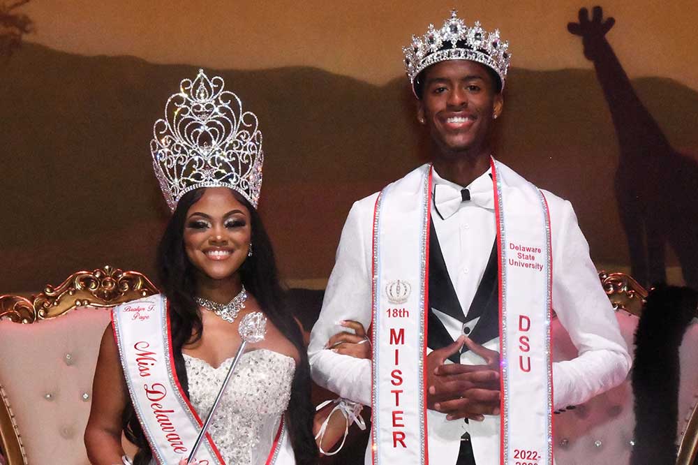 Jonte Simmons and Bralyn Page were crowned as the 2022-2023 Mr. and Miss DSU during the Oct. 23 Coronation Ceremony held in the Education and Humanities Theatre.