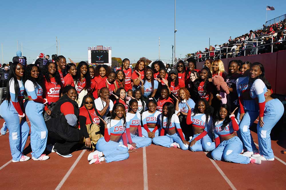 Alumni cheerleaders joined the current Hornet Cheerleading Team during the Saturday football game, showing that they still had it. 