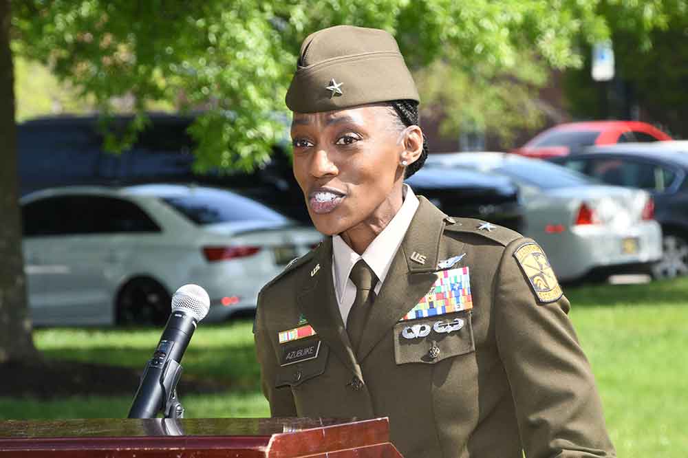 Brig. Gen. Amanda Azubuike, Deputy Commanding General of the U.S. Army Cadet Command, said the partnership with Delaware State University will increase interest in aviation at the institution and the number of Army ROTC cadets who will go on to become Army aviators. 
