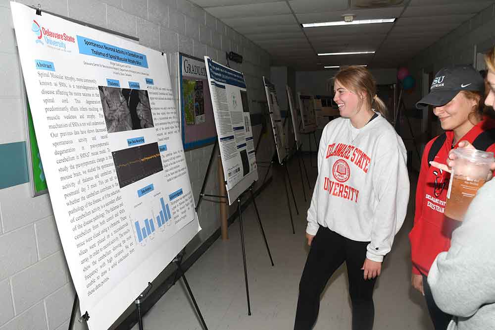 Oral and poster presentations were featured on April 27 in which students showed the fruits of their research internship labors.