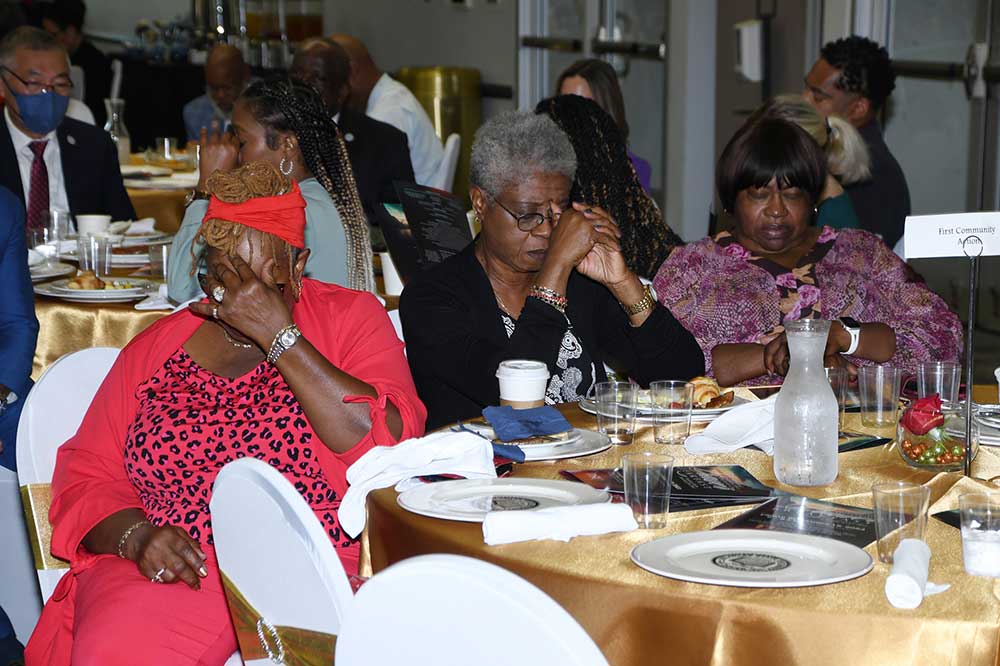 These ladies were among the almost 300 people who attended the University's Sept. 15 Prayer Breakfast in the Martin Luther King Jr. Student Center. 