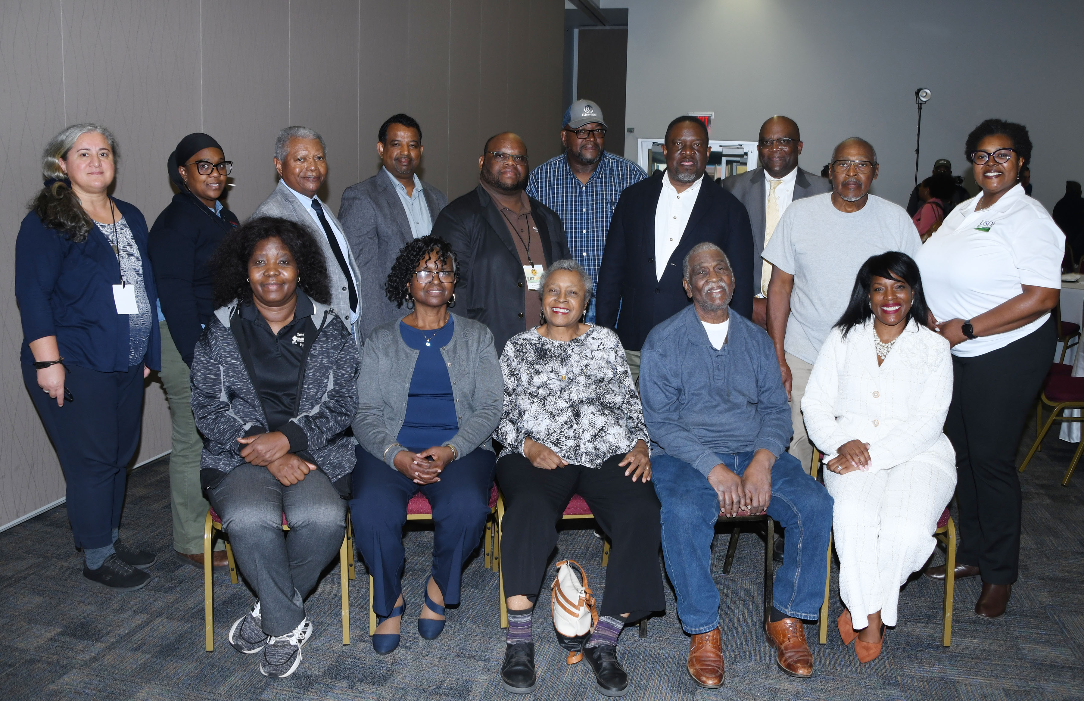 DSU and USDA officials poses with members of the First State African American Farmers' Association during the Conference.