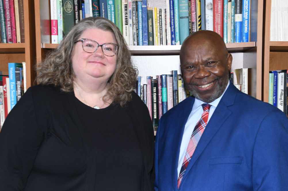 Dr. Amy Habeger, DSW Program Director, and Dr. Ezekiel Ette, Chair of the Department of Social Work, have launched a new Doctor of Social Work program. DSU -- which offers Associate, Bachelor, Master, and now Doctor of Social Work degree, is the only institution of higher education in Delaware to offer degrees in that academic discipline.