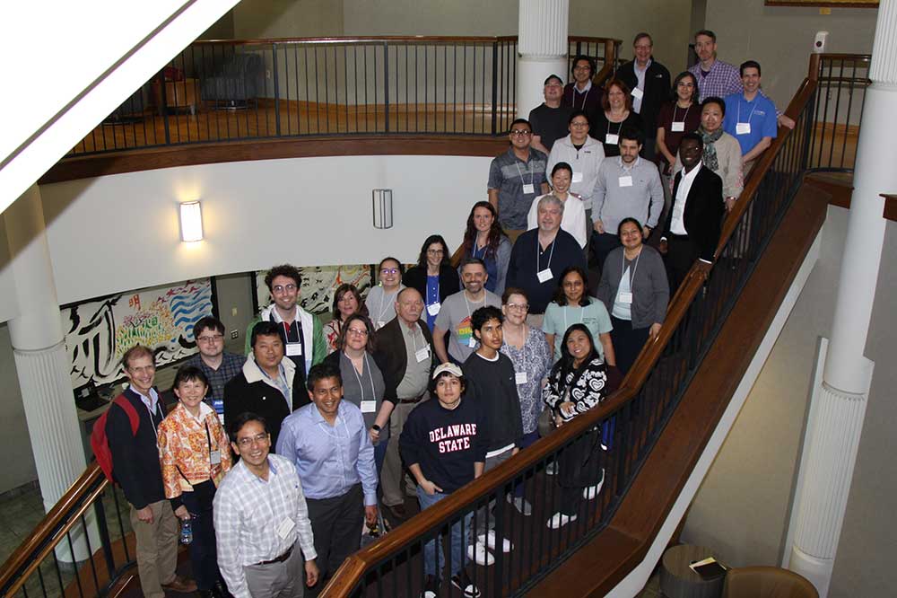 Pictured are many of the attendees of the 2024 Spring Meeting of the Chesapeake Section of the American Association of Physics Teachers held March 16 at DSU's Bank of America Building 