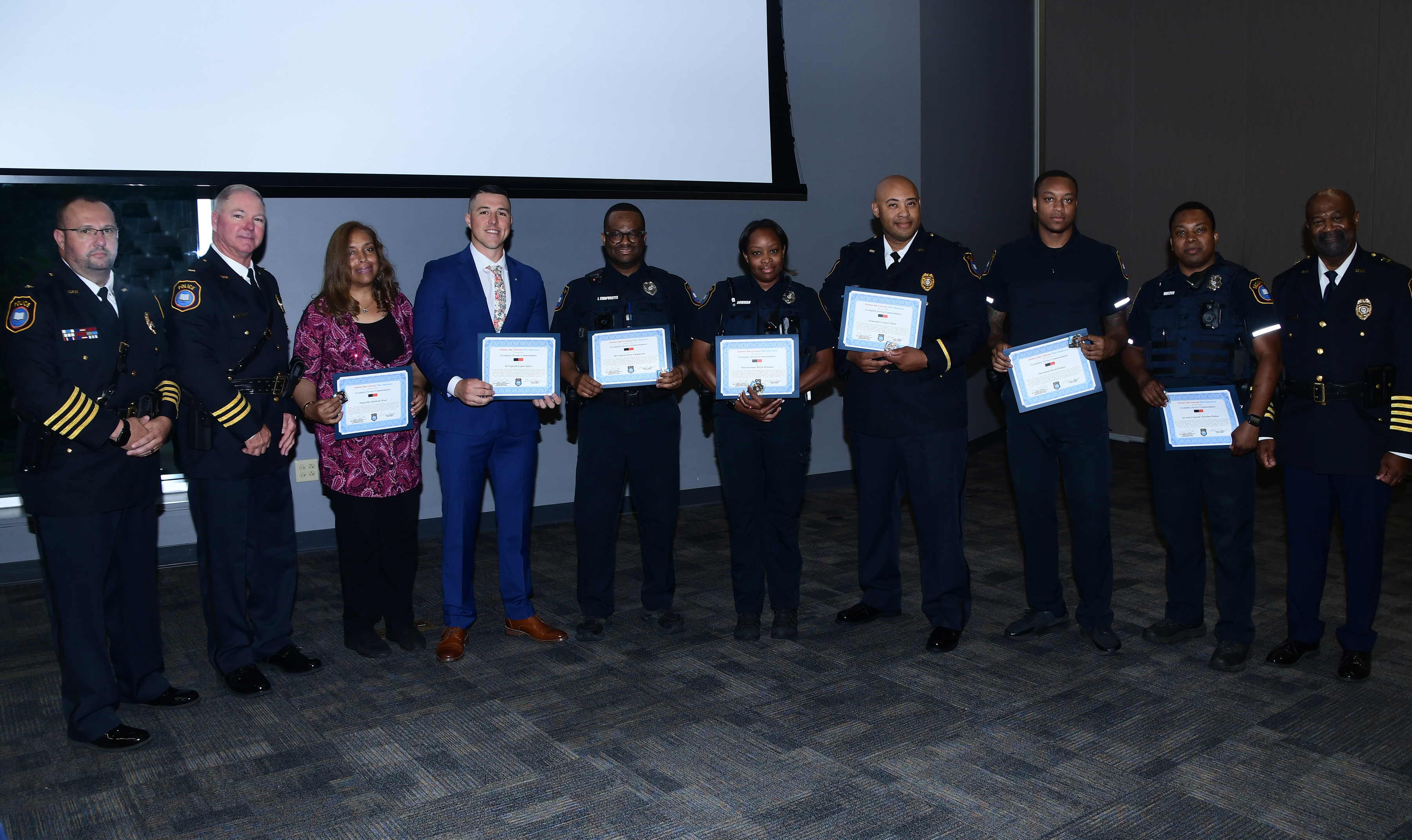 DSU Police Department presents awards and commendations