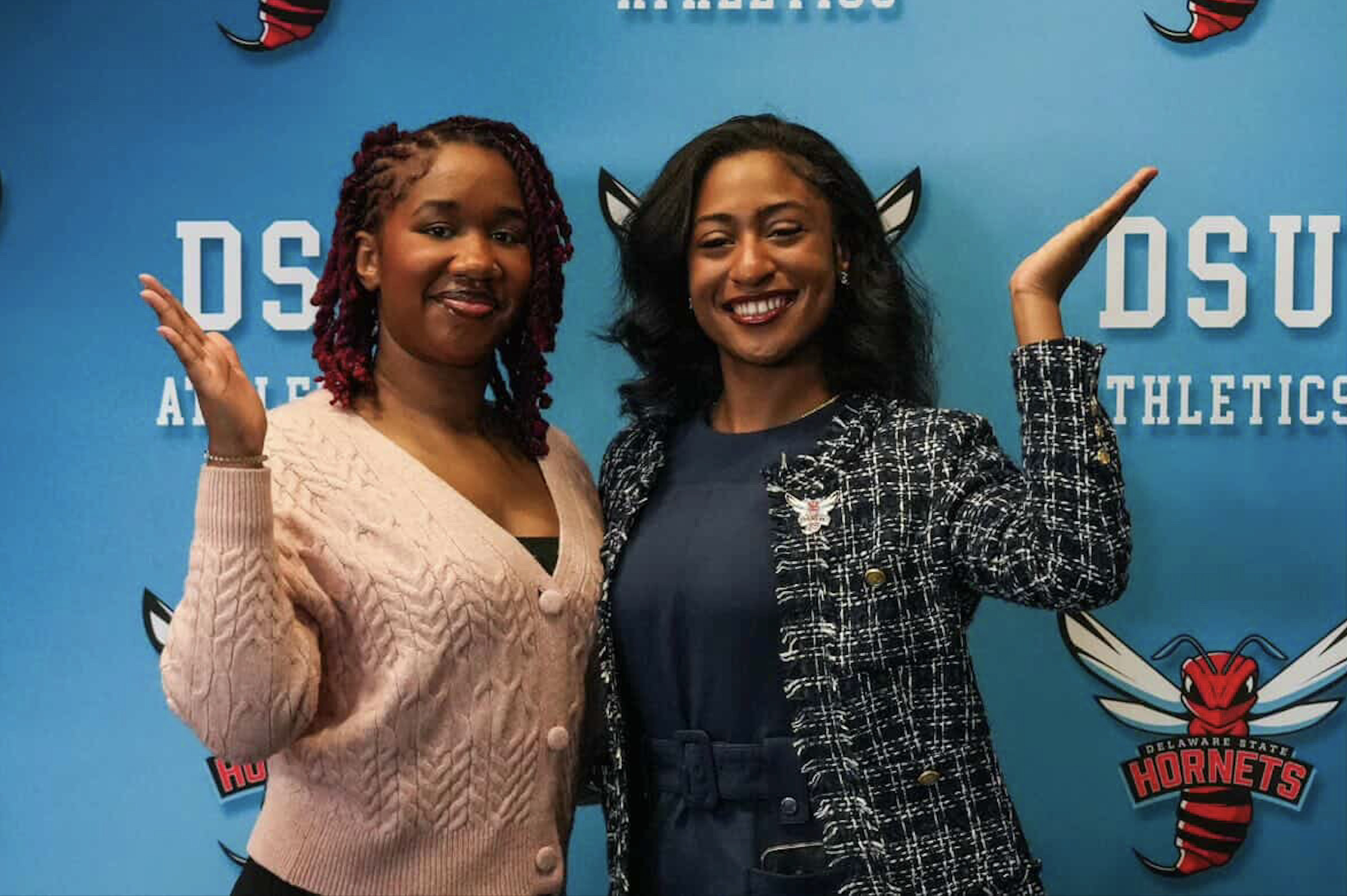 DSU students Sanaiyah Baines-Butler and Tia Jarvis earn national recognition for wrestling documentary