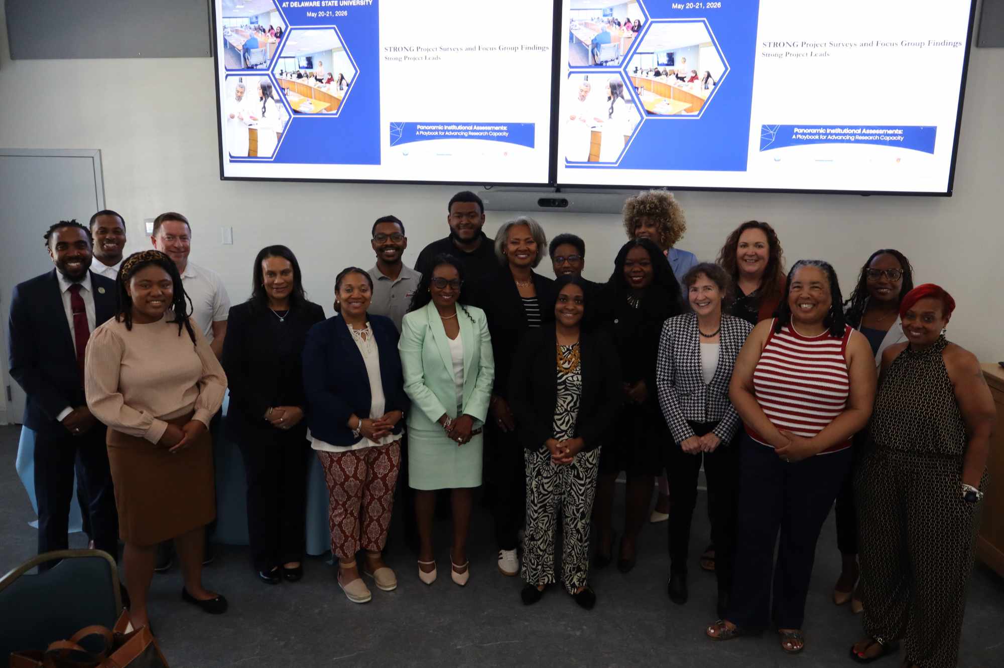 ARC Strategic Planning Summit Attendees:
Beginning back row: Dr. Terrell Holmes, Mr. Malik Lopez, Dr. Brian Friel, Dr. Lisa Dunning, Mr. Jason Coles, Mr. Avery Brown, Dr. Kimberley Sudler, Ms. Ondrea Murphy, Ms. Gloria Knowles, Ms. Brittany Maday, Dr. Freda Griffith, Ms. Wayne Maumbe, Dr. Cheryl Lolley, Ms. Dawn Howard-Bailey, Dr. Quiana Hutchins, Ms. Pamela Clark, Dr. Melissa Harrington, Dr. Lynda Murray-Jackson, Dr. Amber Ward (Attendees Not pictured: Dr. Cherese Winstead, Dr. Hakeem Lawal, Dr. Gwen Scott-Jones, Mr. Bernard Pratt)