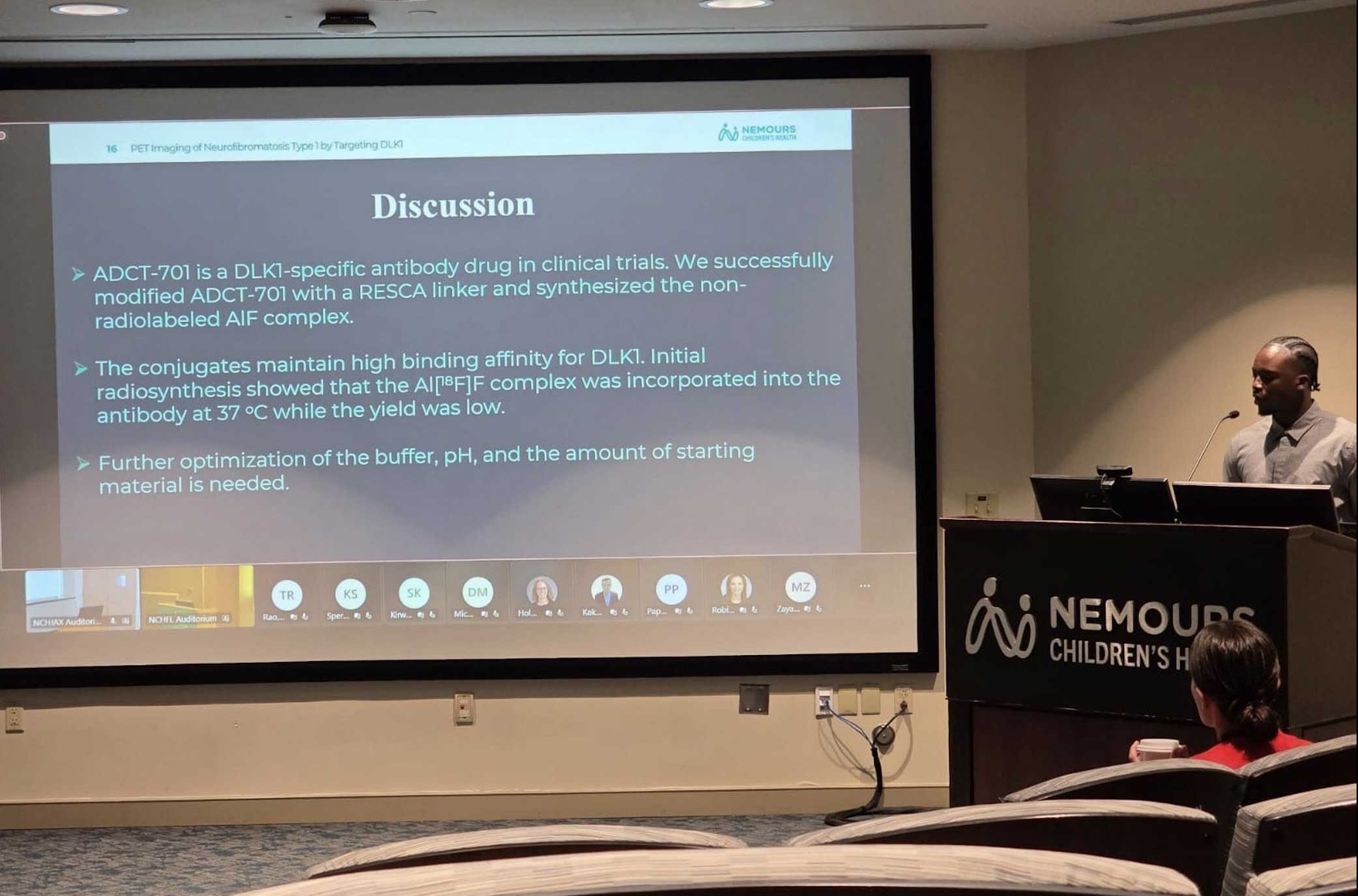 From Patient to Researcher DSU Student Returns to Nemours