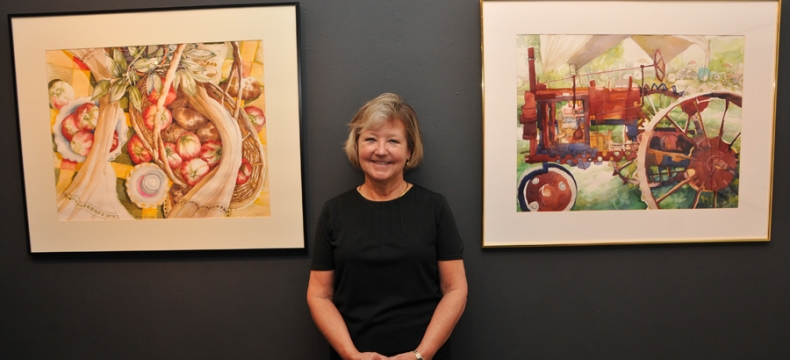 Susan Johnston, Wesley College 1st Lady, Shows Art at DSU
