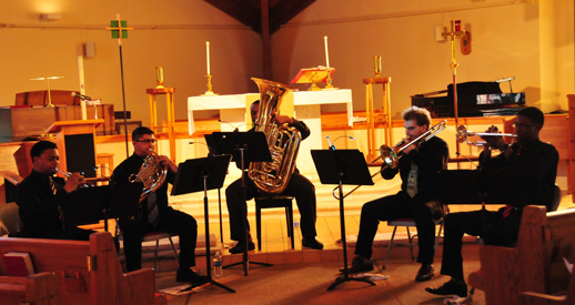 DSU Brass Ensemble Performs Concert in Milford