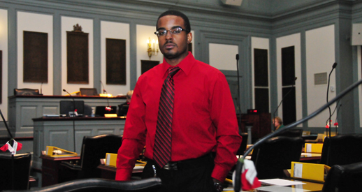 DSU Senior Raequan Jones Serves as Legislative Fellow in Del. House
